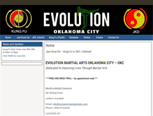 Tablet Screenshot of evolutionmartialartsokc.com